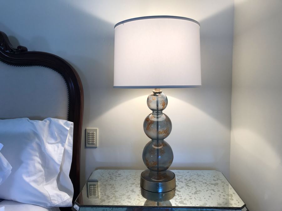 Pair Of Glass Table Lamps 32H (Retails $1,200) [Photo 17]