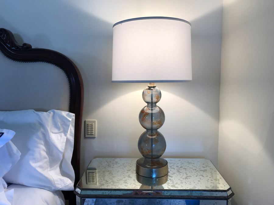 Pair Of Glass Table Lamps 32H (Retails $1,200) [Photo 18]