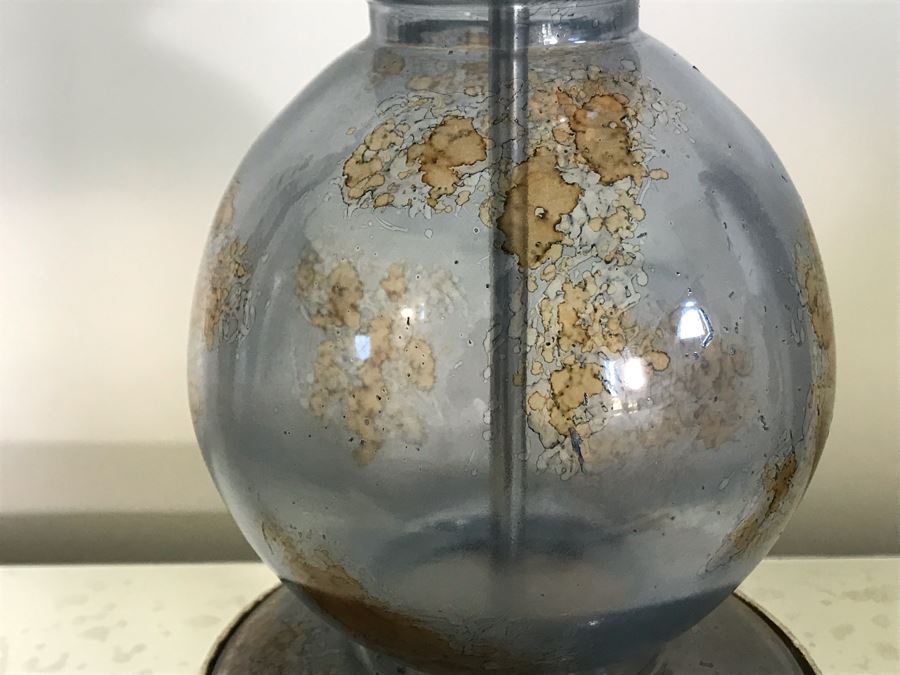 Pair Of Glass Table Lamps 32H (Retails $1,200) [Photo 6]