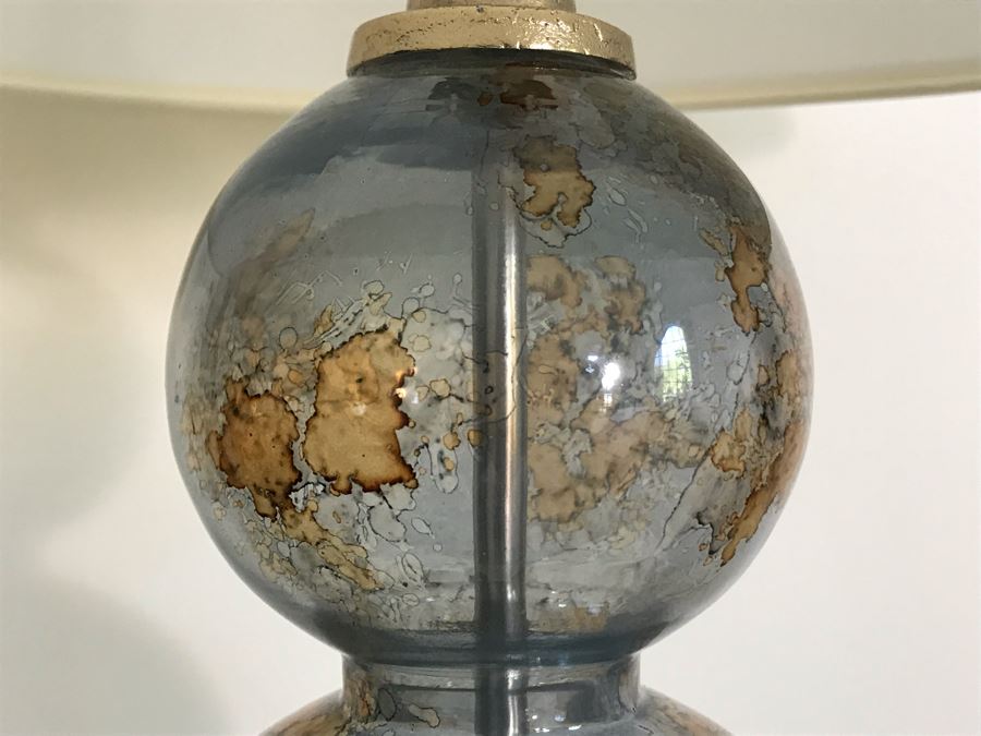 Pair Of Glass Table Lamps 32H (Retails $1,200) [Photo 7]