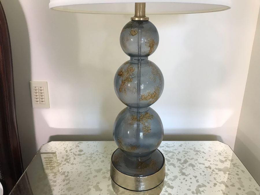 Pair Of Glass Table Lamps 32H (Retails $1,200) [Photo 15]