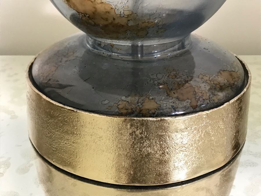 Pair Of Glass Table Lamps 32H (Retails $1,200) [Photo 5]