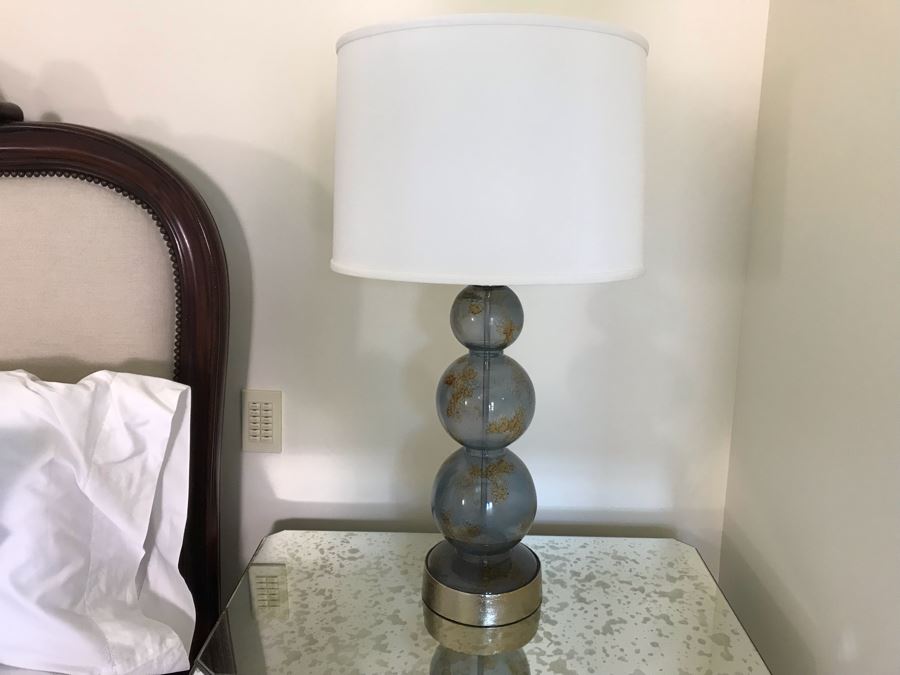 Pair Of Glass Table Lamps 32H (Retails $1,200) [Photo 13]