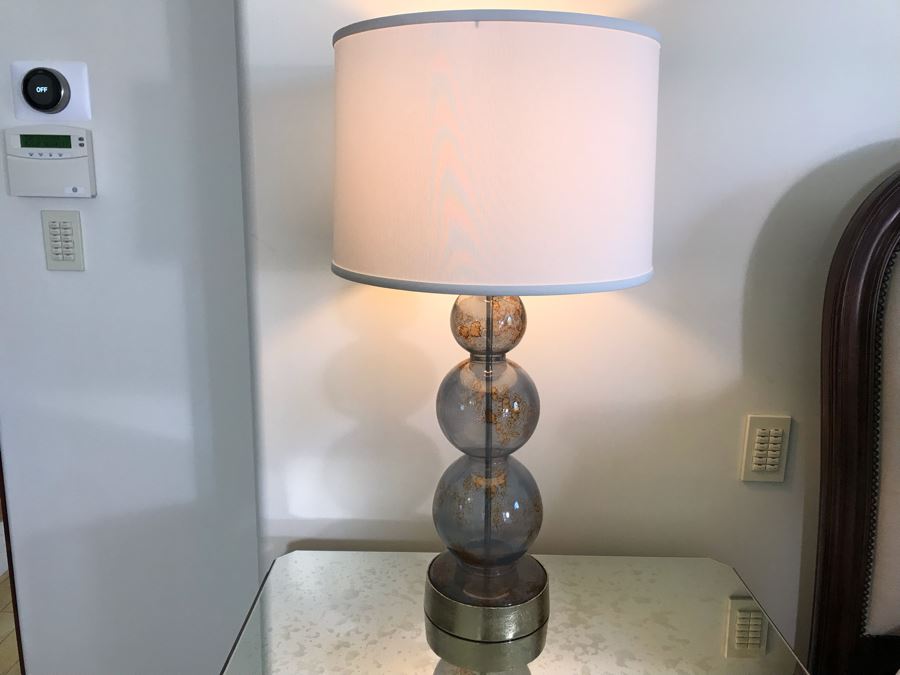 Pair Of Glass Table Lamps 32H (Retails $1,200) [Photo 8]