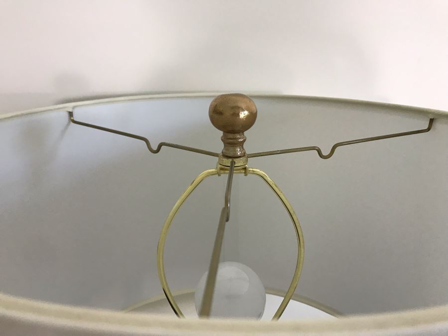 Pair Of Glass Table Lamps 32H (Retails $1,200) [Photo 10]