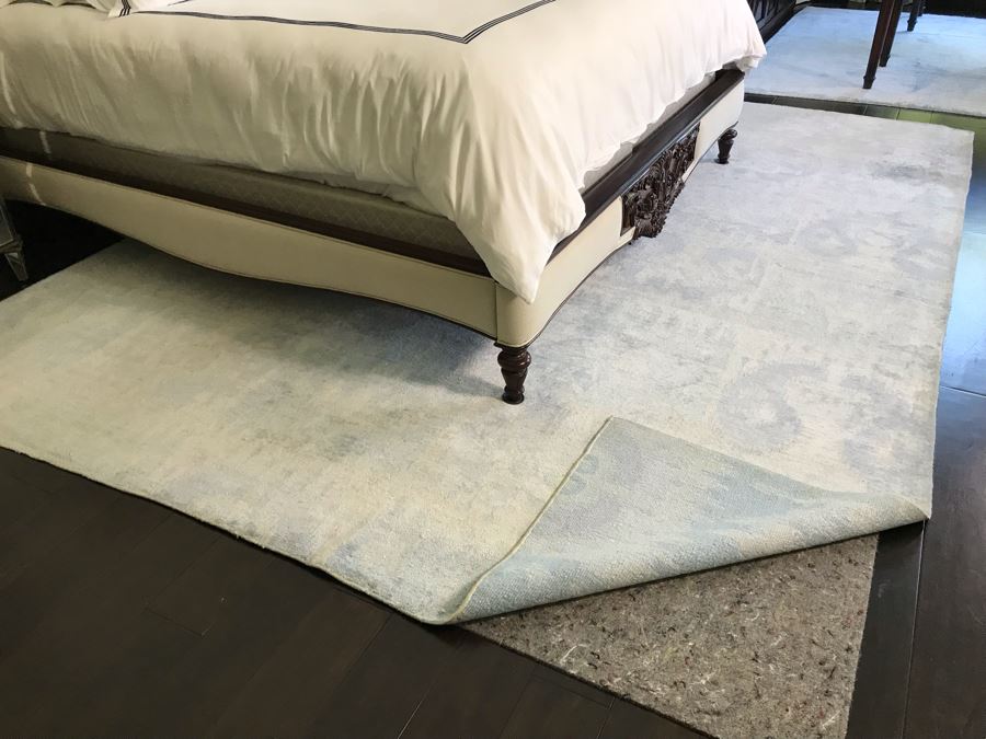 Large Wool Area Rug Bamboo SK IKAT 9'2' X 12'2' (Retails $3,900) [Photo 7]