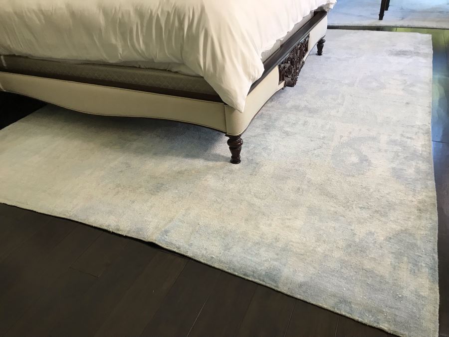 Large Wool Area Rug Bamboo SK IKAT 9'2' X 12'2' (Retails $3,900) [Photo 2]