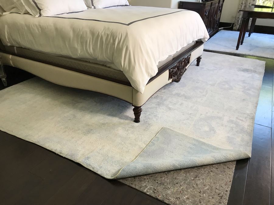 Large Wool Area Rug Bamboo SK IKAT 9'2' X 12'2' (Retails $3,900) [Photo 6]