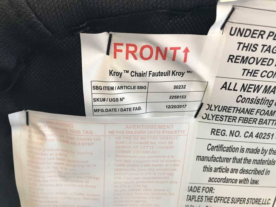 Kroy Blue Office Chair (Retails $110) [Photo 6]