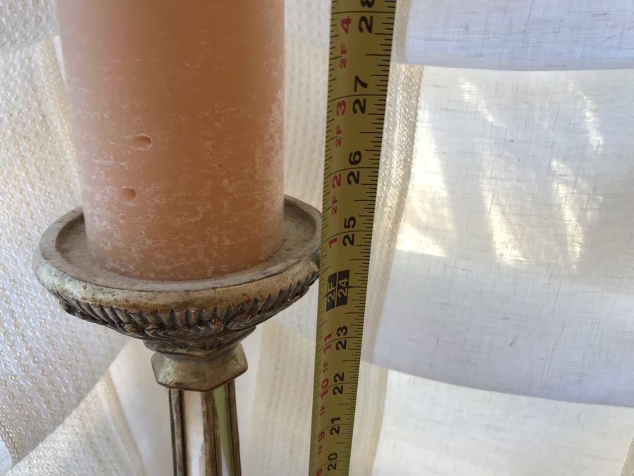 Set Of Three Mirrored Candle Holders 25H, 22H, 18H [Photo 10]