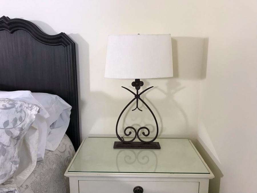 Pair Of Metal Table Lamps (Retails $800) [Photo 3]