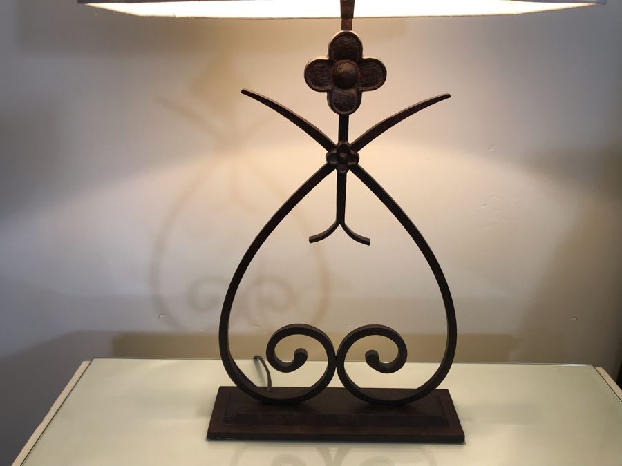 Pair Of Metal Table Lamps (Retails $800) [Photo 8]