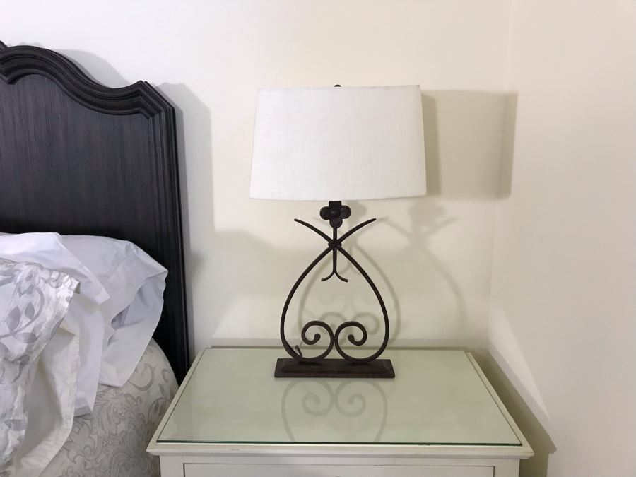 Pair Of Metal Table Lamps (Retails $800) [Photo 2]
