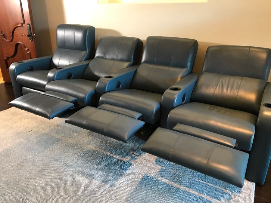 4-blue-leather-reclining-movie-theater-seats-124w-x-36d-x-42h