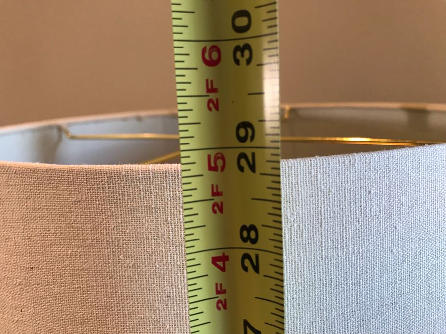 Silver Tone Metal Table Lamp 29H [Photo 7]