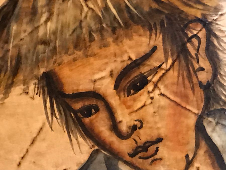 Large Asian Painting Print On Board 48W X 60H [Photo 15]