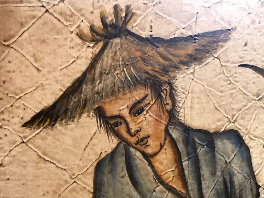 Large Asian Painting Print On Board 48W X 60H [Photo 13]