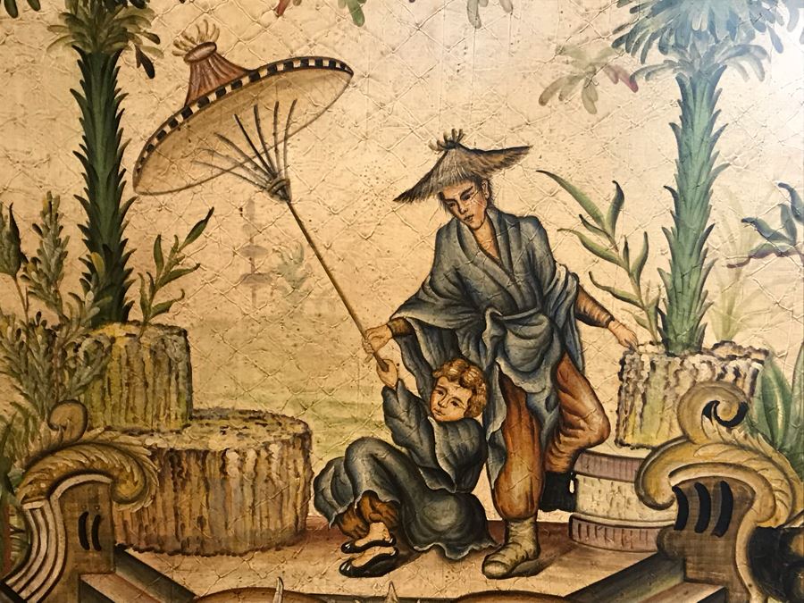 Large Asian Painting Print On Board 48W X 60H [Photo 9]