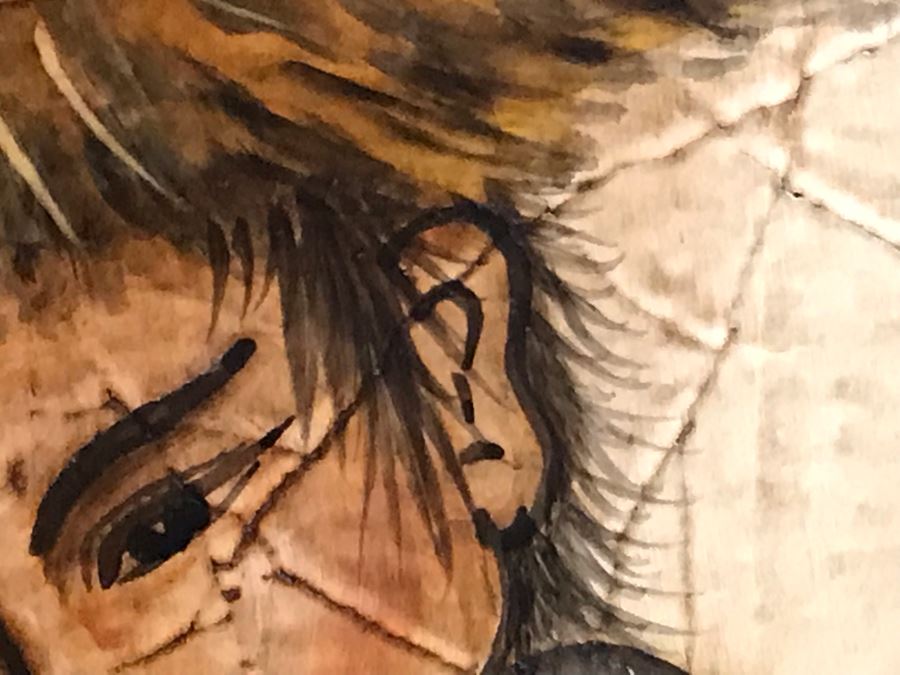 Large Asian Painting Print On Board 48W X 60H [Photo 17]