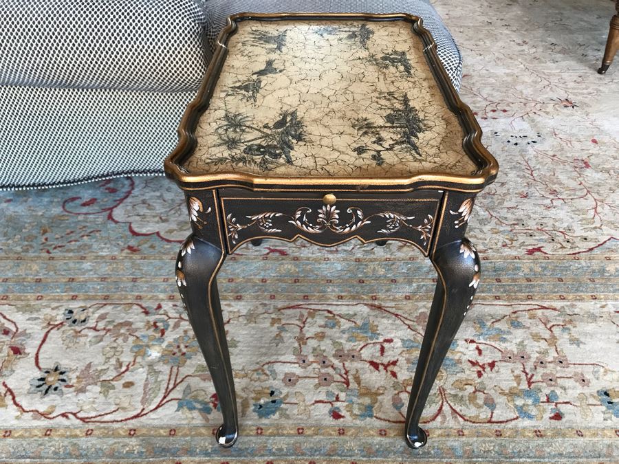 Ardley Hall Asian Side Table With Drawer 25W X 16D X 25H [Photo 7]