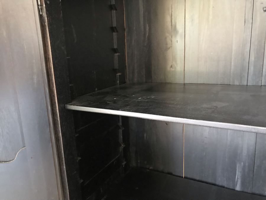 Carved Wooden Armoire Cabinet With Skeleton Key (No Screws Or Nails) By Marie Albert French & Country Furnishings New York 63W X 29.5D X 87.5H (Retails $5,000) [Photo 20]