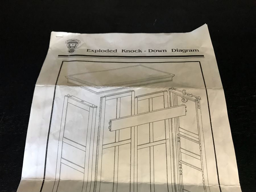 Carved Wooden Armoire Cabinet With Skeleton Key (No Screws Or Nails) By Marie Albert French & Country Furnishings New York 63W X 29.5D X 87.5H (Retails $5,000) [Photo 24]