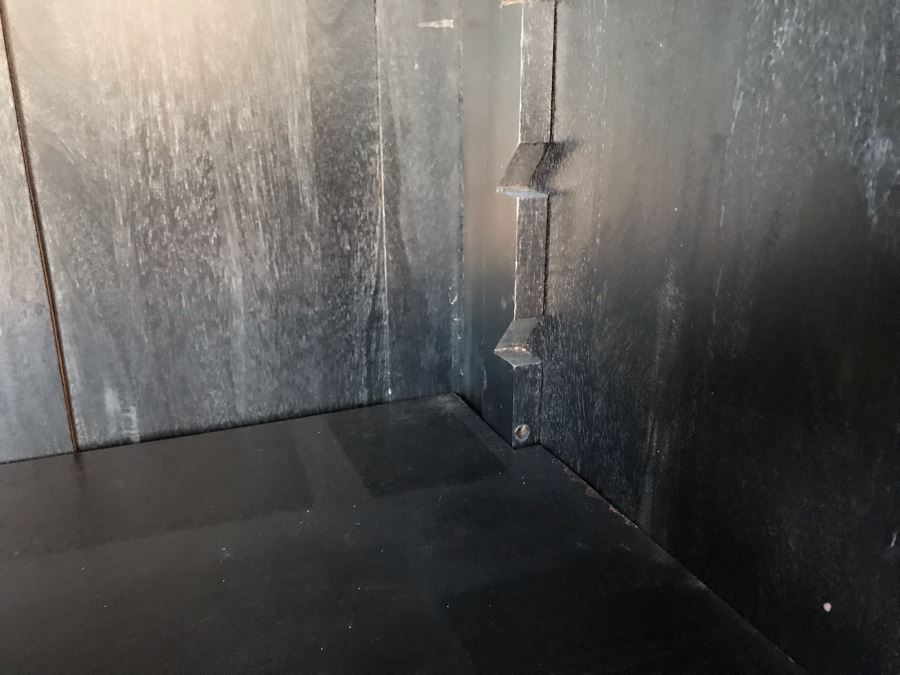 Carved Wooden Armoire Cabinet With Skeleton Key (No Screws Or Nails) By Marie Albert French & Country Furnishings New York 63W X 29.5D X 87.5H (Retails $5,000) [Photo 19]