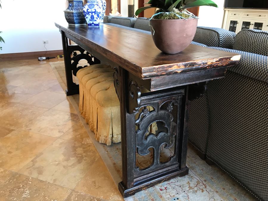 Antique Chinese Altar Table 92.5W X 20D X 34.5H (Retails $2,500) [Photo 9]
