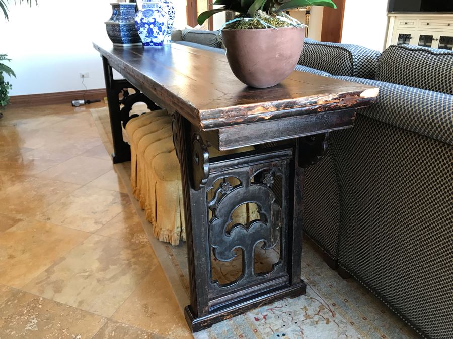 Antique Chinese Altar Table 92.5W X 20D X 34.5H (Retails $2,500) [Photo 4]