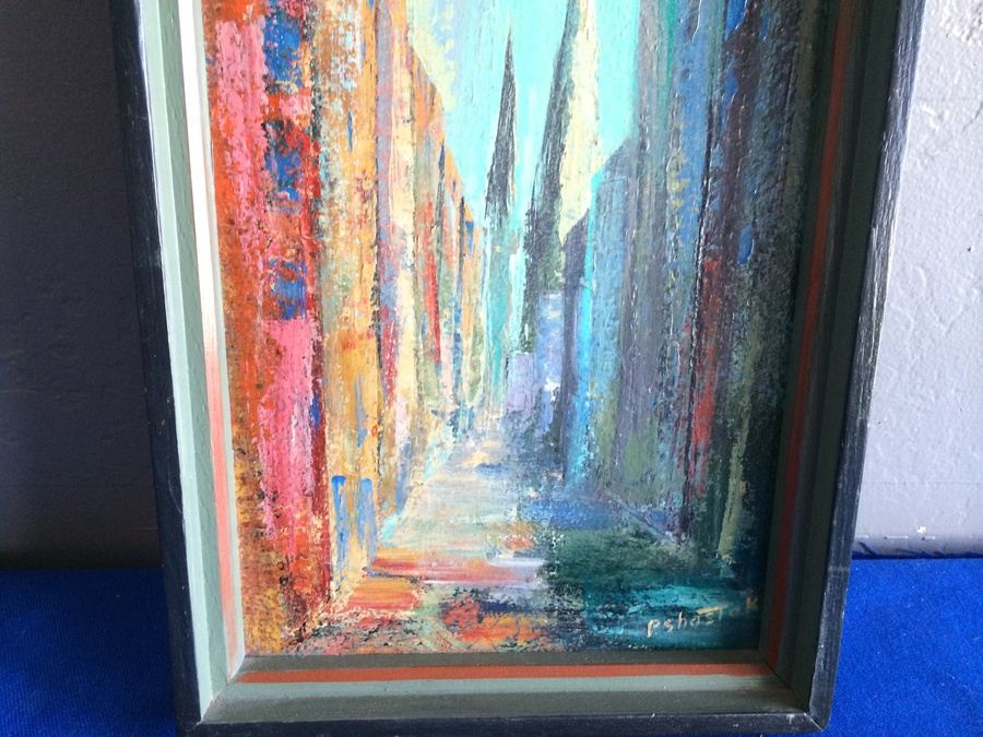 Original Acrylic Painting - P. Shostak - Fayette St. Looking East [Photo 3]