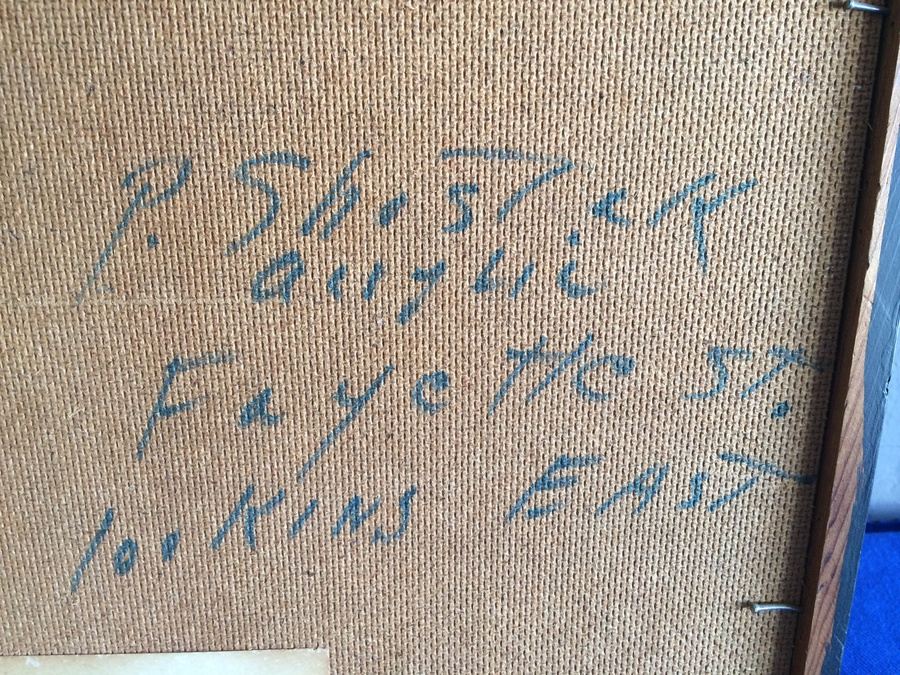 Original Acrylic Painting - P. Shostak - Fayette St. Looking East [Photo 5]