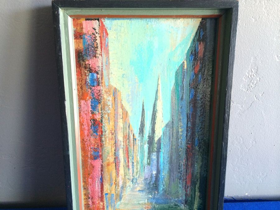 Original Acrylic Painting - P. Shostak - Fayette St. Looking East [Photo 4]