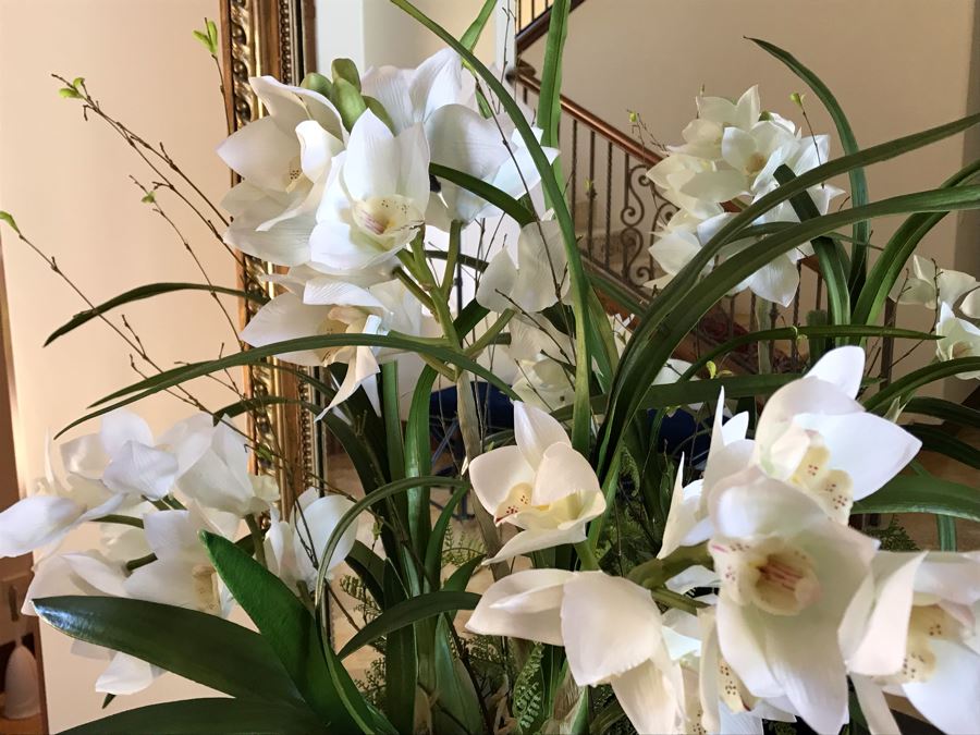 Artificial Orchid Plants In Planter 32W X 33H [Photo 6]