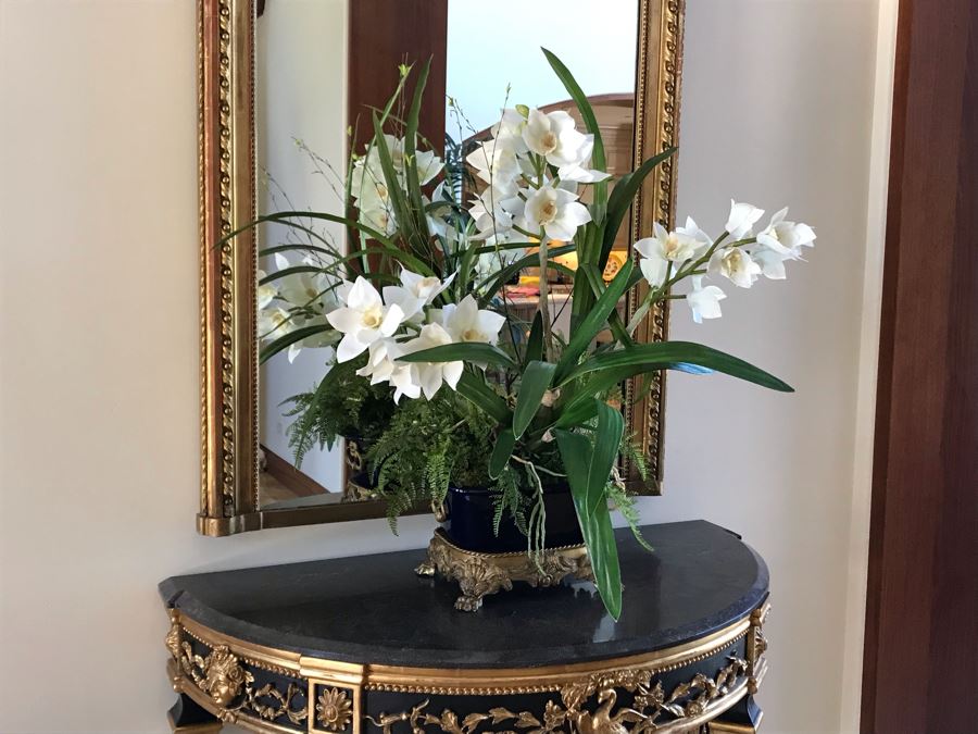 Artificial Orchid Plants In Planter 32W X 33H [Photo 3]