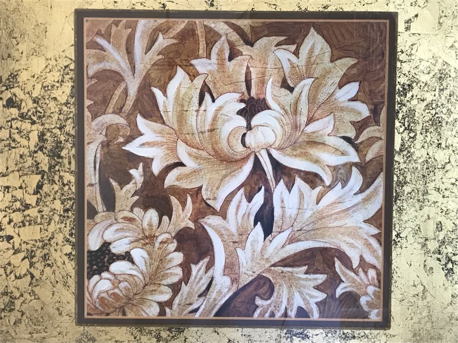 Pair Of Framed Chrysanthemum Prints [Photo 5]