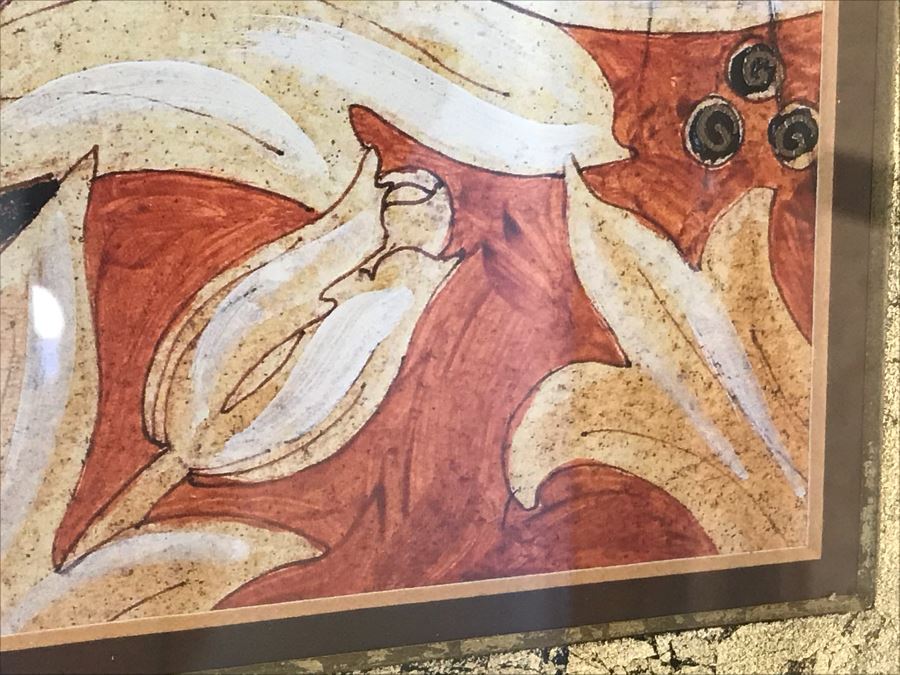 Pair Of Framed Chrysanthemum Prints [Photo 11]