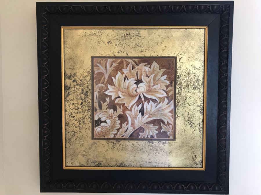 Pair Of Framed Chrysanthemum Prints [Photo 2]