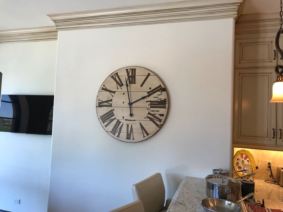 Large 3'W Ballard Designs Kitchen Wall Clock [Photo 2]