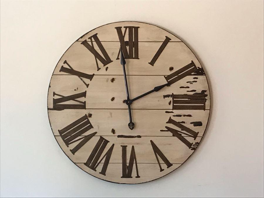 Large 3'W Ballard Designs Kitchen Wall Clock [Photo 1]
