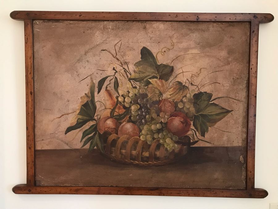 Vintage Italian Still Life Painting 42W X 30H [Photo 2]