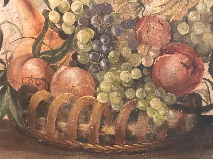 Vintage Italian Still Life Painting 42W X 30H [Photo 7]