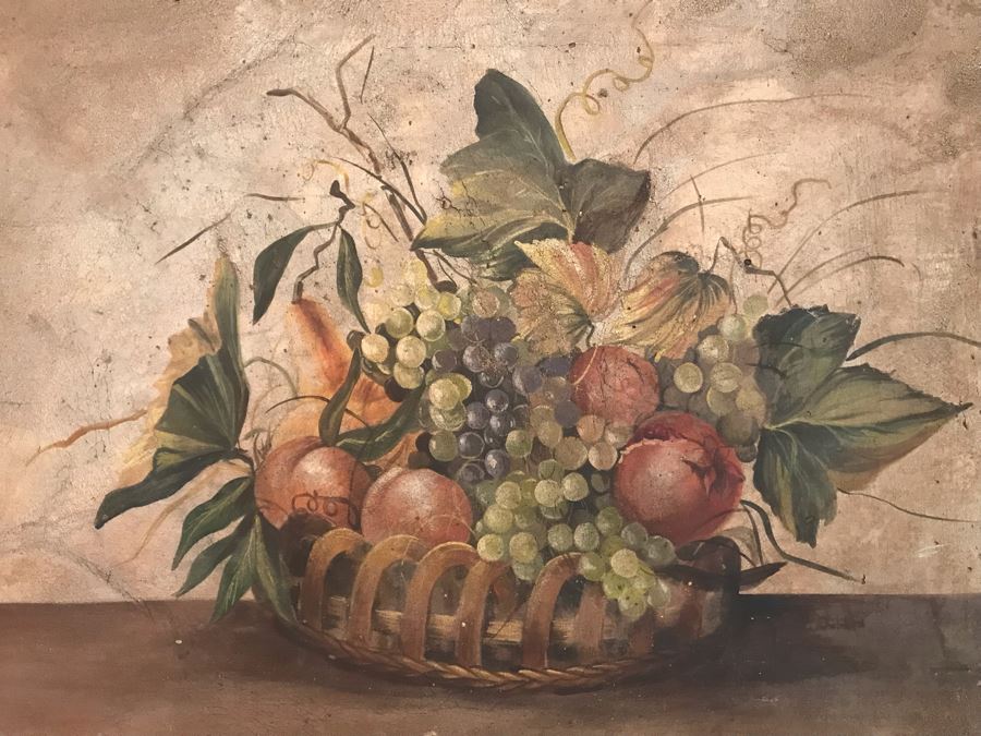 Vintage Italian Still Life Painting 42W X 30H [Photo 6]
