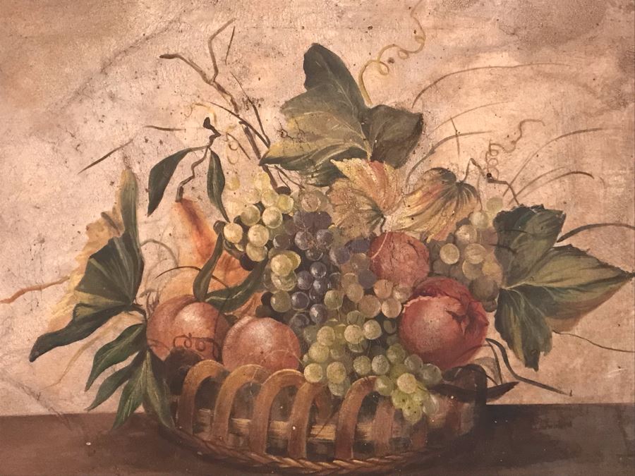 Vintage Italian Still Life Painting 42W X 30H [Photo 3]