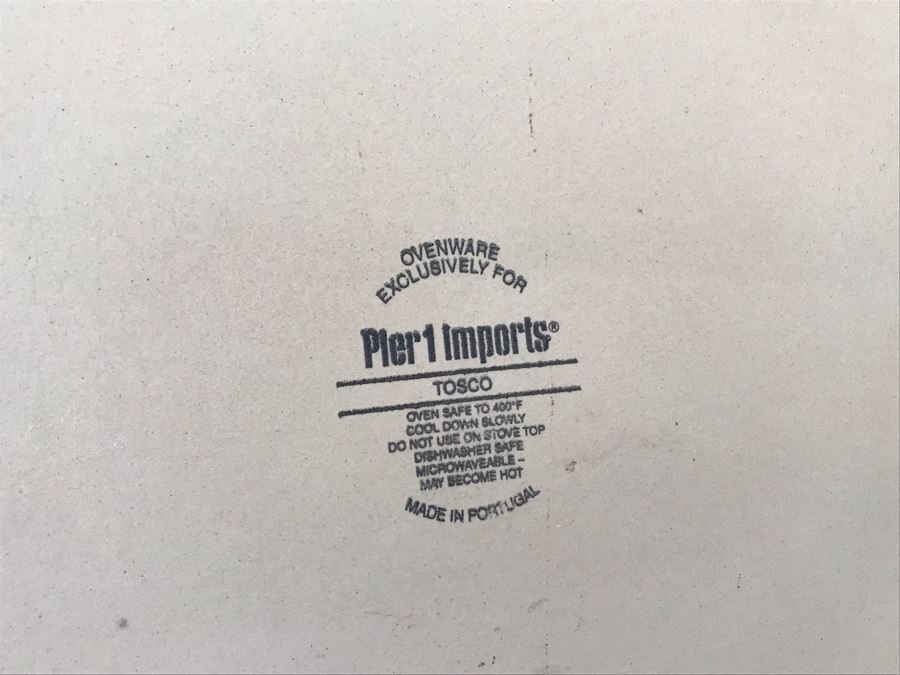 Bakeware Cooking Lot: (2) Glass Pyrex And Tosco Pier 1 Imports Ovenware [Photo 8]