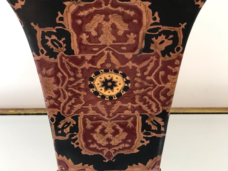 Asian Ceramic Footed Vase 11H [Photo 5]