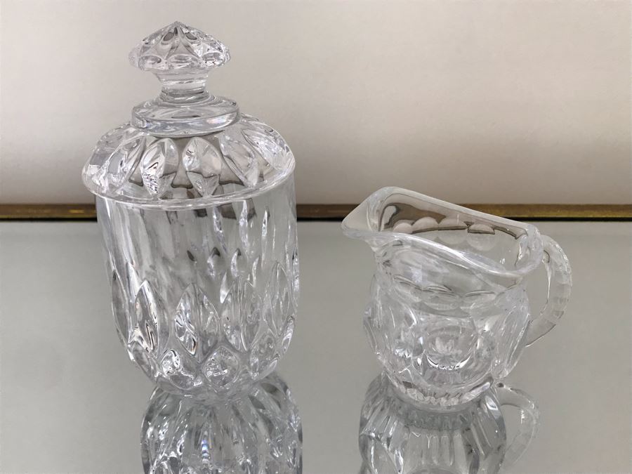 Crystal Creamer 3H And Lidded Jar 6H [Photo 4]