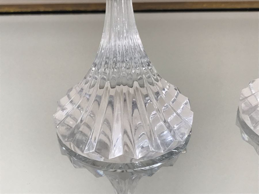 Pair Of Baccarat Crystal Champagne Flutes 8.5H [Photo 5]