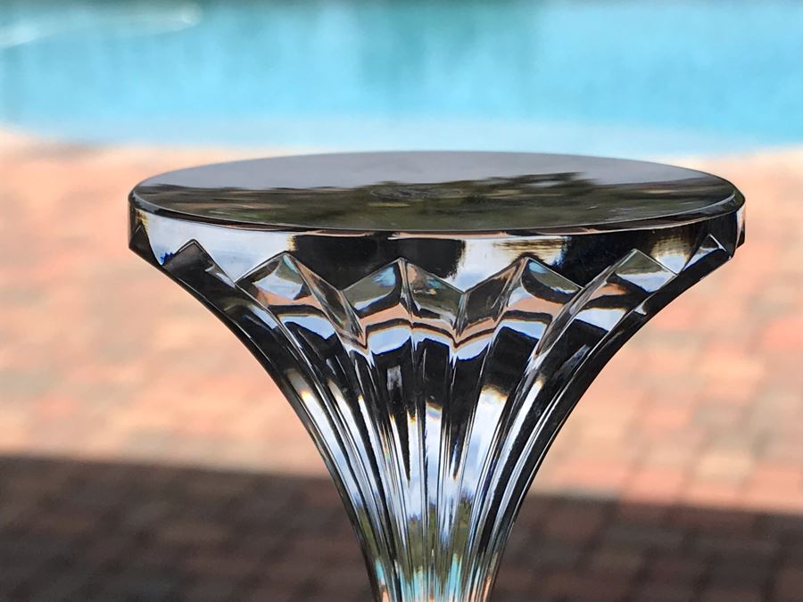 Pair Of Baccarat Crystal Champagne Flutes 8.5H [Photo 9]