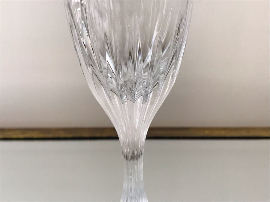 Pair Of Baccarat Crystal Champagne Flutes 8.5H [Photo 6]