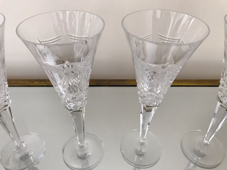 Set Of (4) Waterford Crystal Stemware Glasses 9.25H [Photo 5]